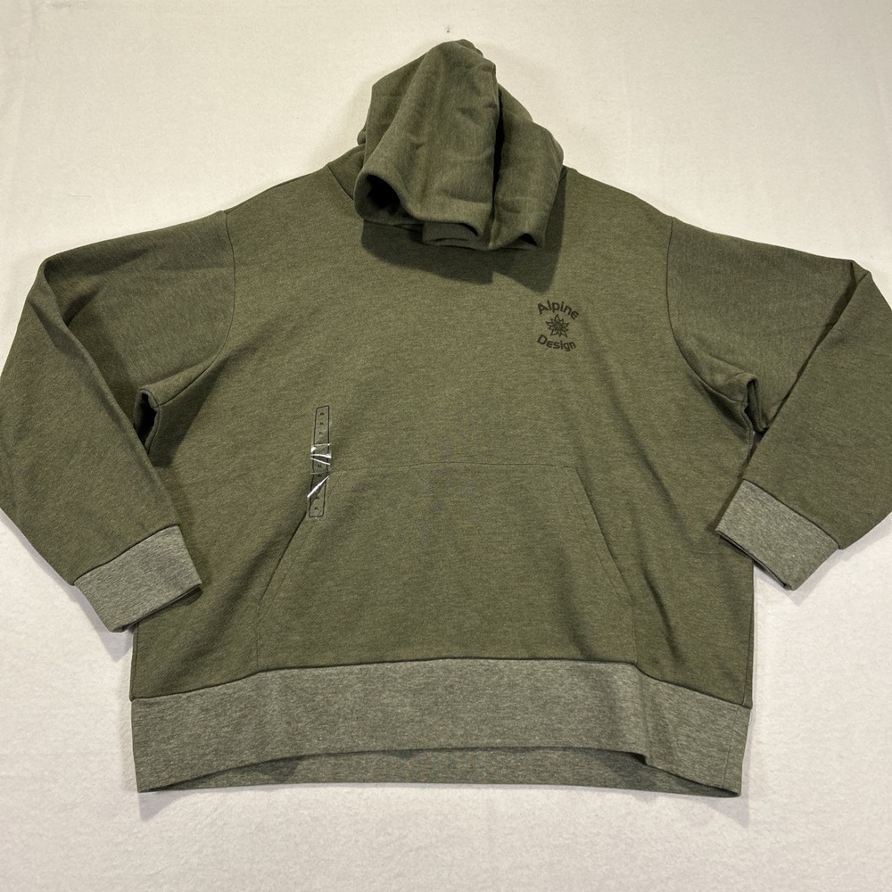 Alpine Design Hike Hoodie Womens XL Olive Haze Heather Pullover ADW24600H